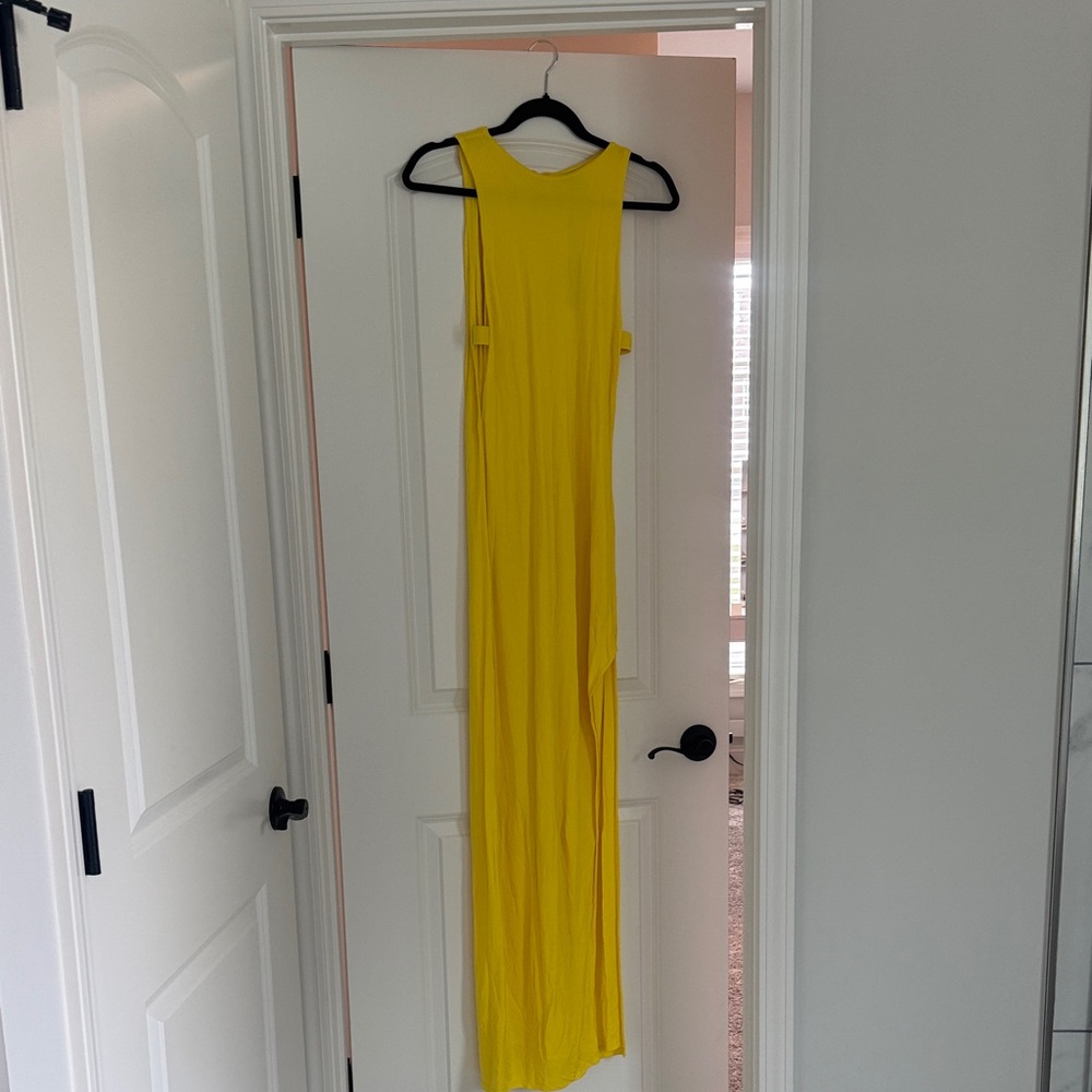 NBD Elegant Yellow Maxi Dress